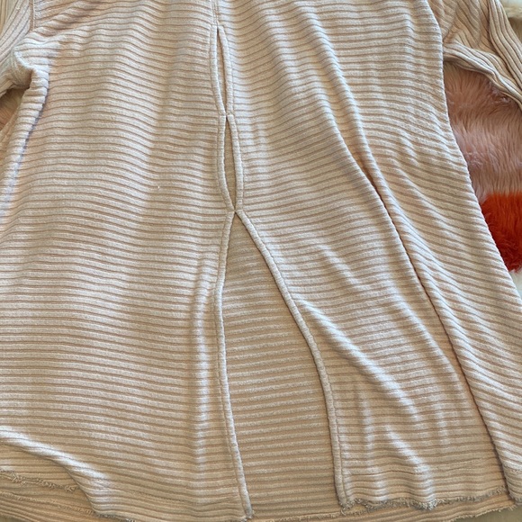 Free people mock neck ribbed knit sweater blush pink - Picture 8 of 8